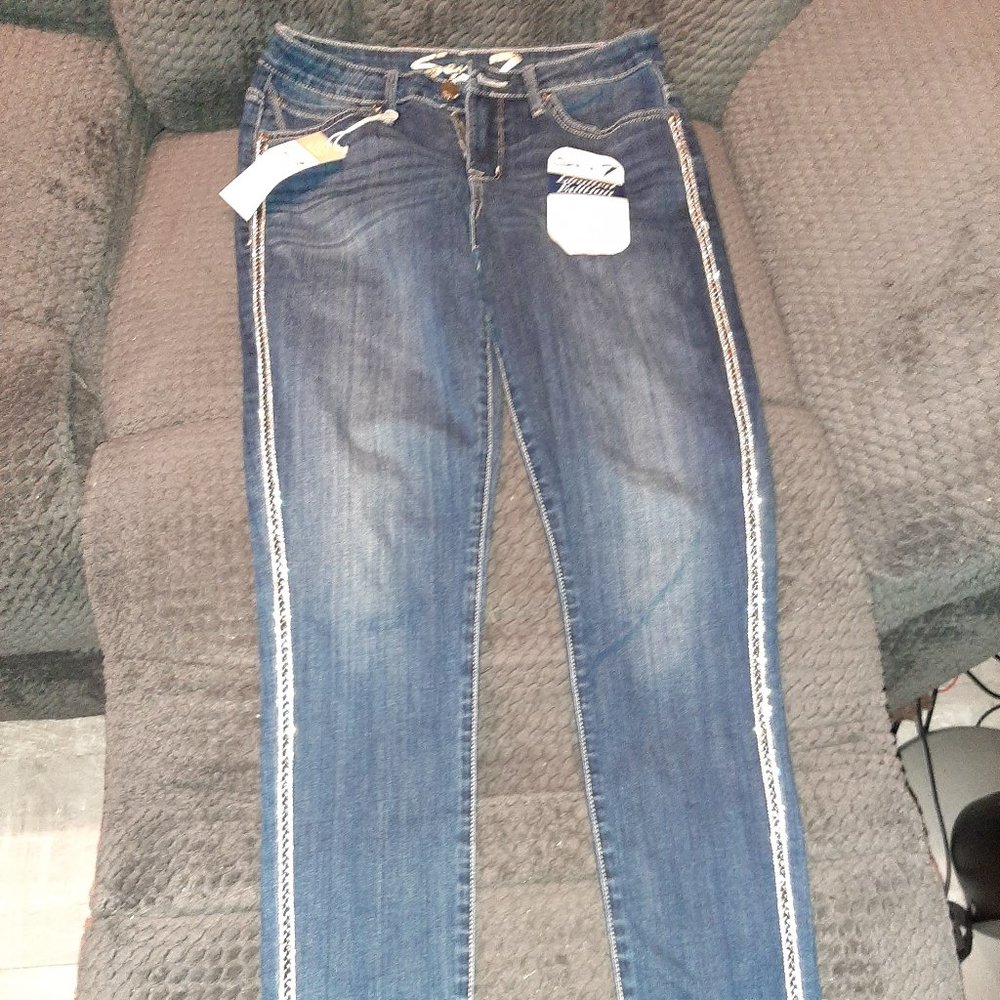 Seven7 Limited Ed. Rhinestone size 6 jeans